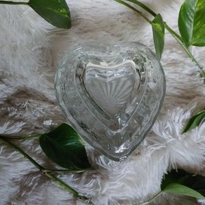 Glass Heart Candy Box